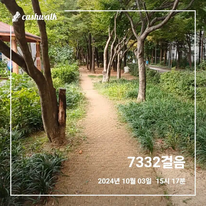 산책했죠~