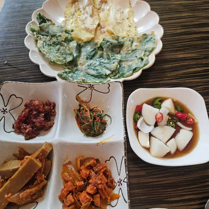 호박잎전, 배추전, 깻잎전