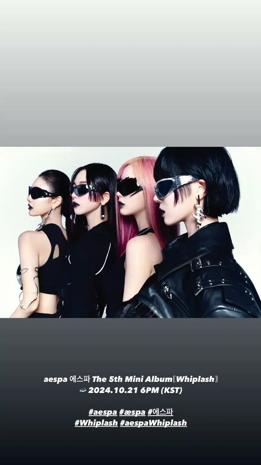 에스파윈터 인스타스토리 업데이트👊