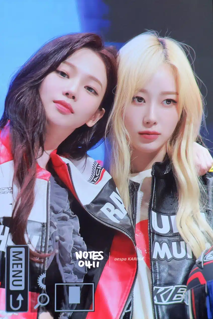 얼굴합 쩌는 아우디즈 에스파 카리나&지젤