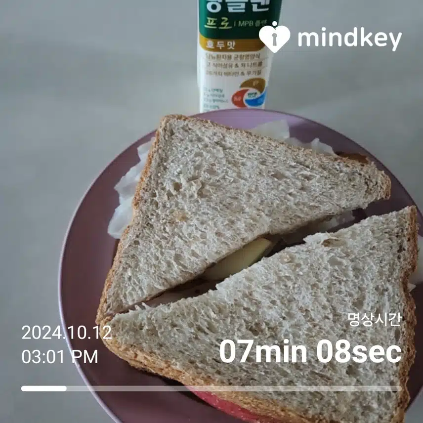 늦은 점심 샌드위치