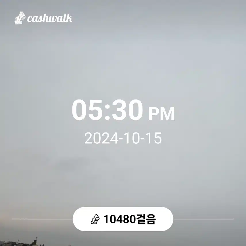 만보 걸었어요 