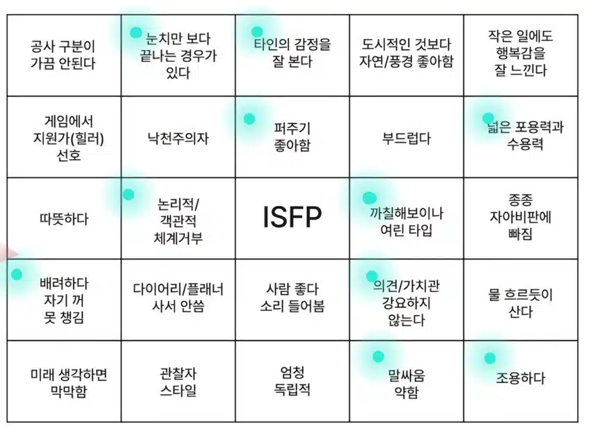 ISFP 스트레스의 원인은 