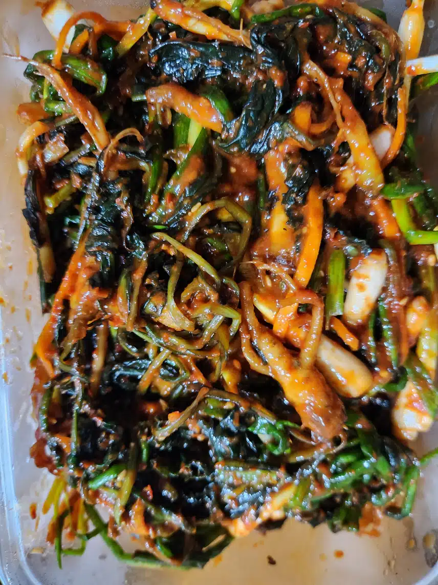 (건강식단) 꼬들빼기 김치 효능.