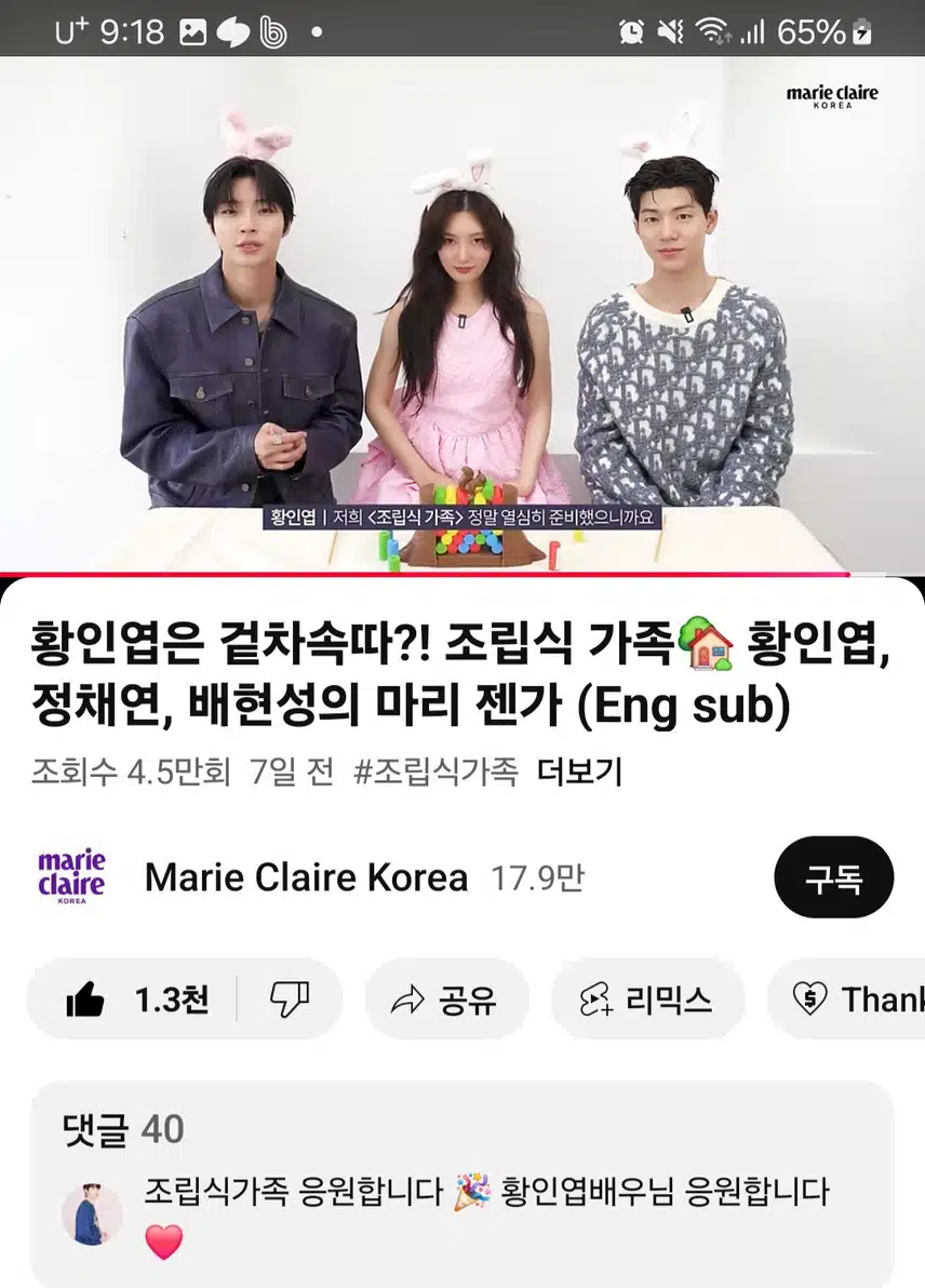 조립식가족 세배우 화보
