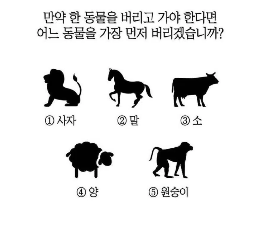 동물로 하는 심리 테스트