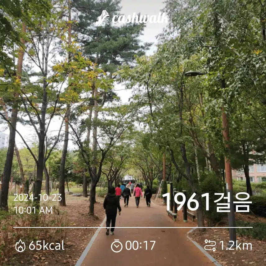 운동나왔네요