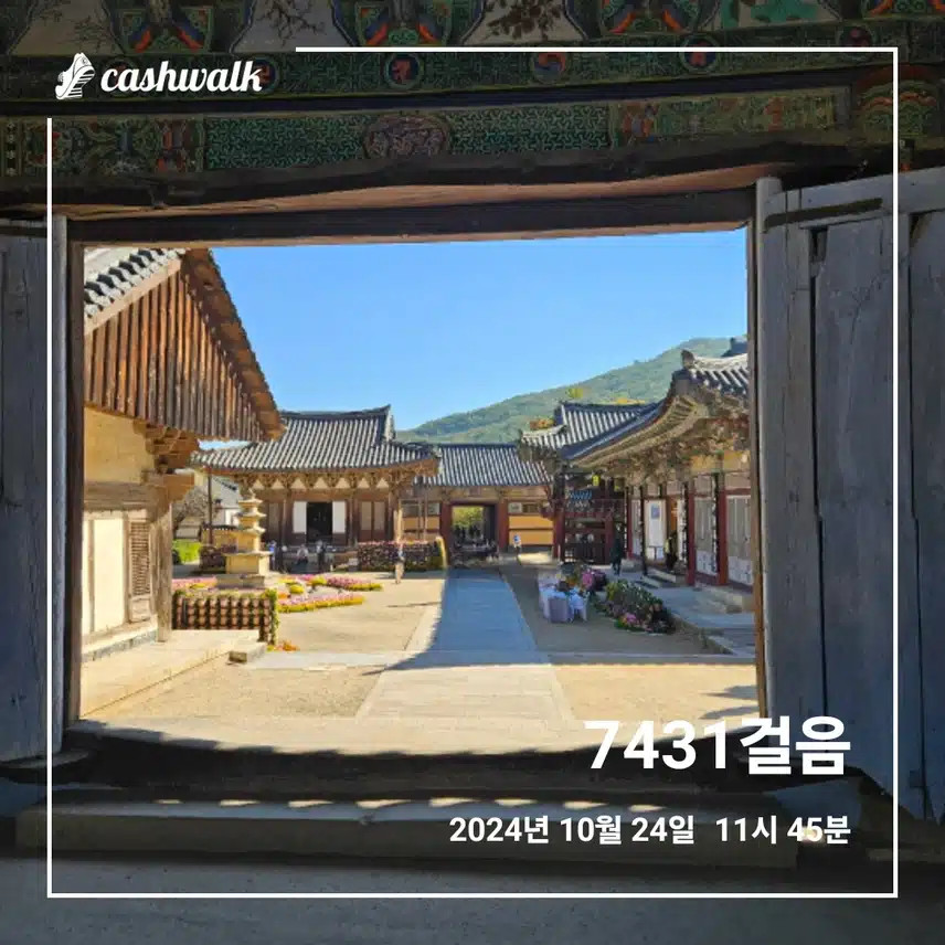 오전 7천보 걷기