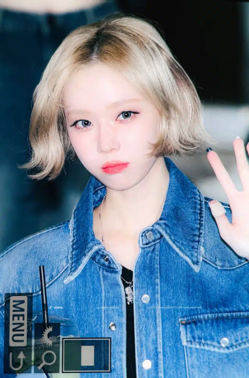 가발아니고 자른 머리라고 말해준 윈터☃️