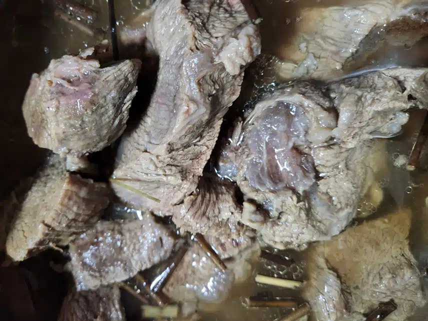 (건강식단) 사태고기를 삶아서 먹었어요 