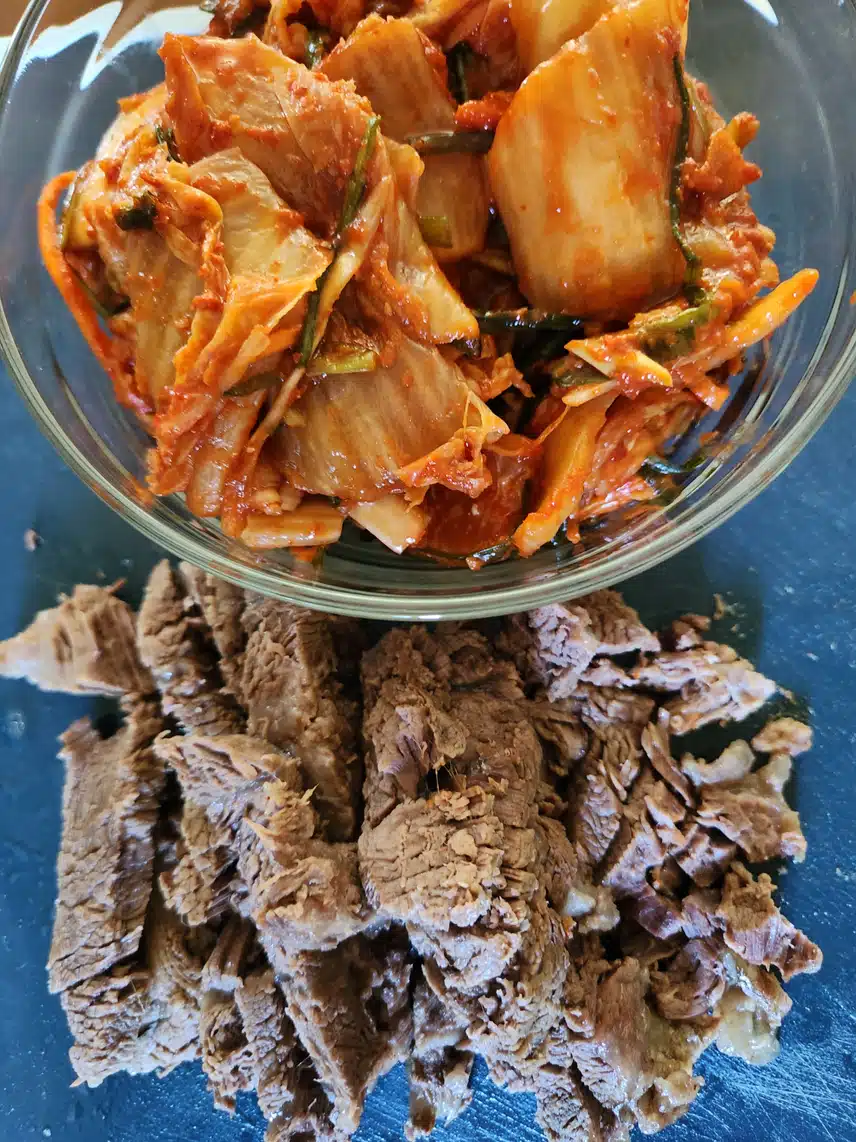 (건강식단) 사태고기를 삶아서 먹었어요 