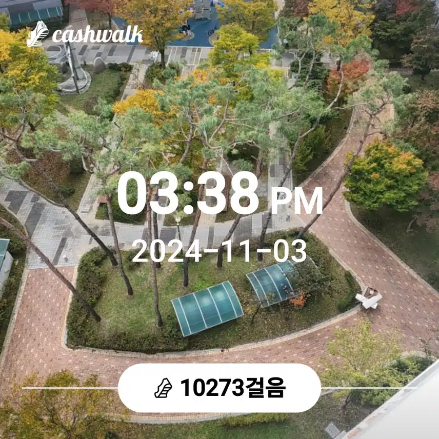 가을 햇살을 받으며  만보걷기...