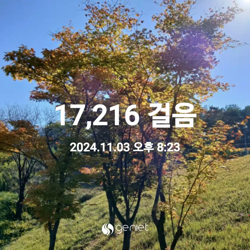 오늘의 걸음수 17,000보~♡♡