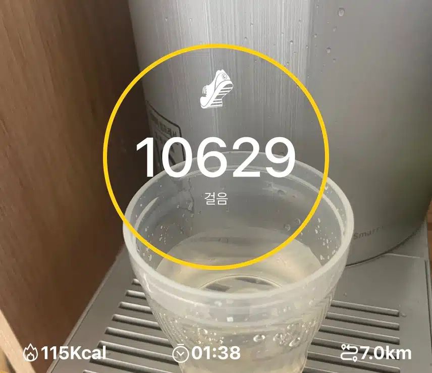 어제 만보걷기 