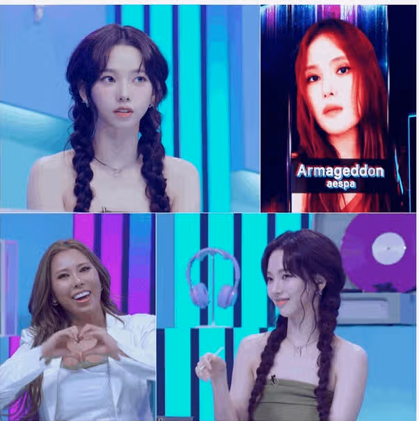 거미, 에스파 '아마겟돈' 커버 무대…카리나 