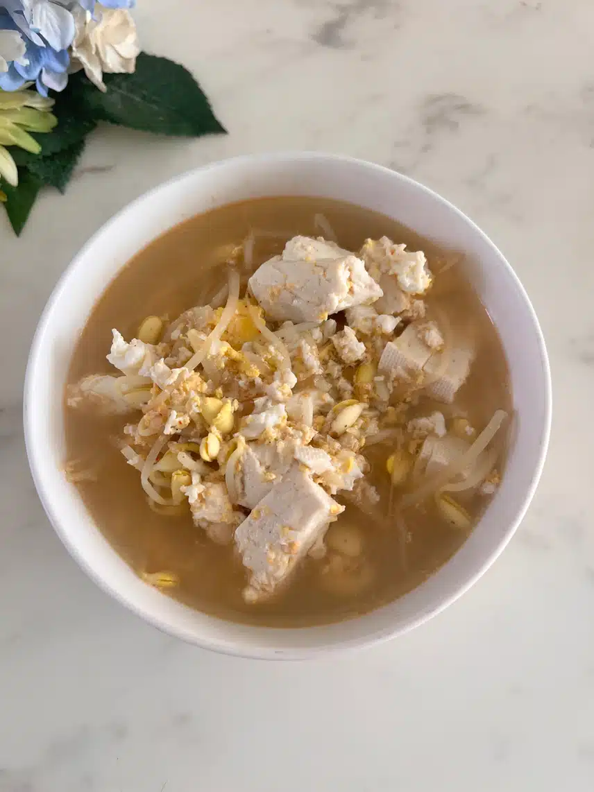 공복 운동후 아침식사 🥚두부콩나물국🍲