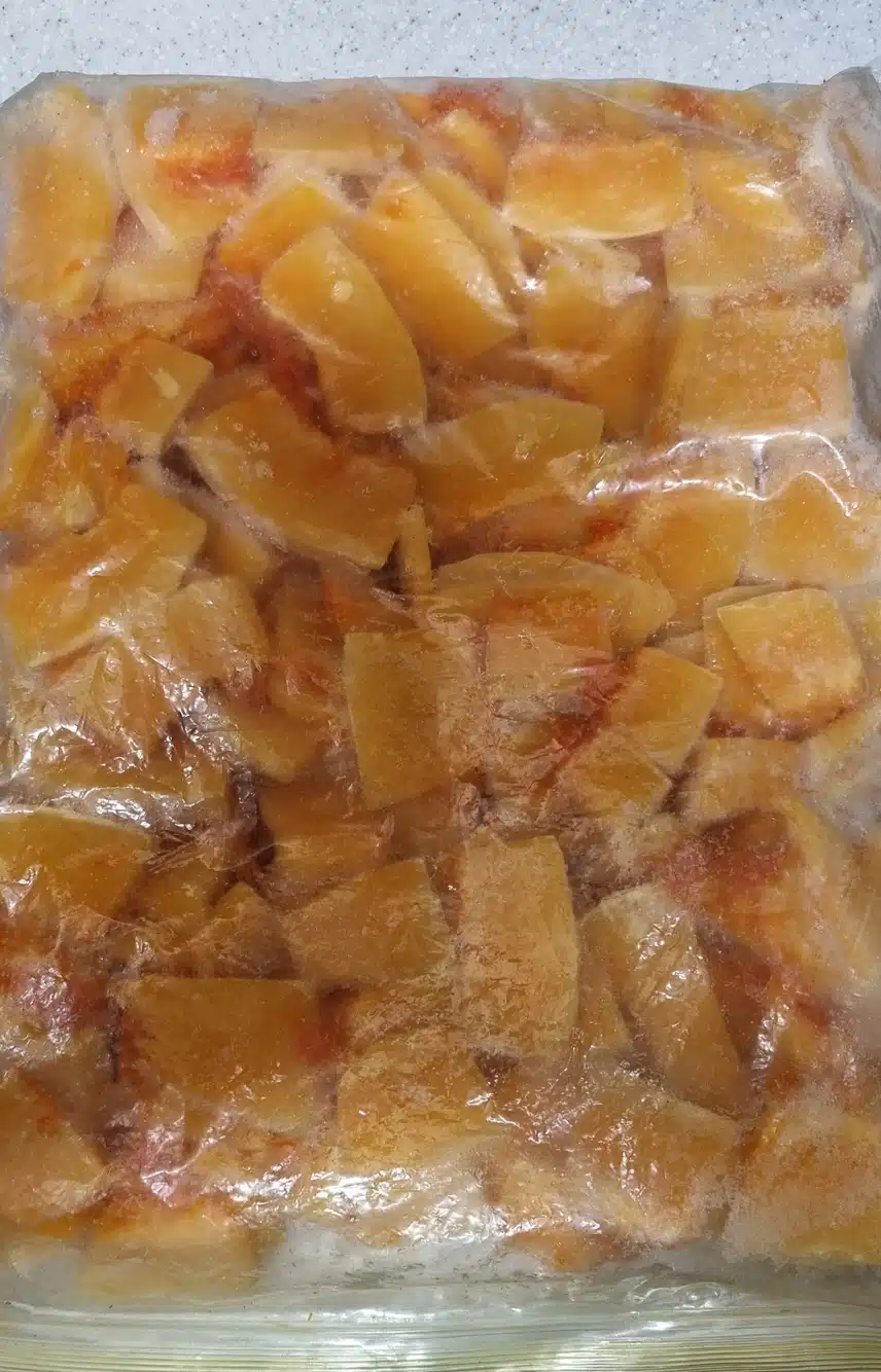 냉동 호박 꺼냈어요