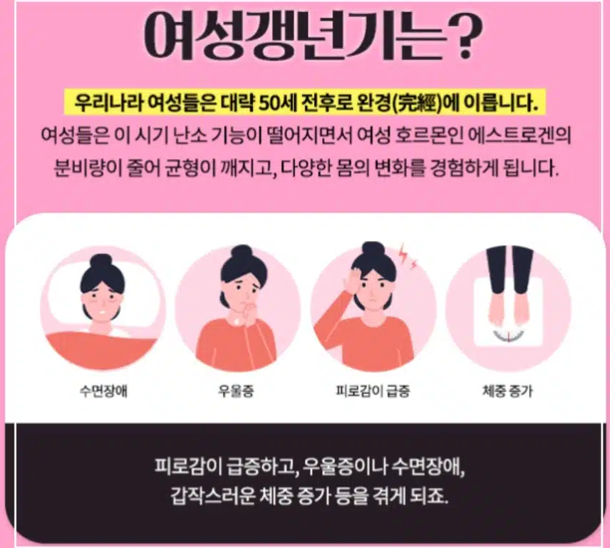 (질문) 슬기로운 갱년기 극복 방법은 뭘까요?
