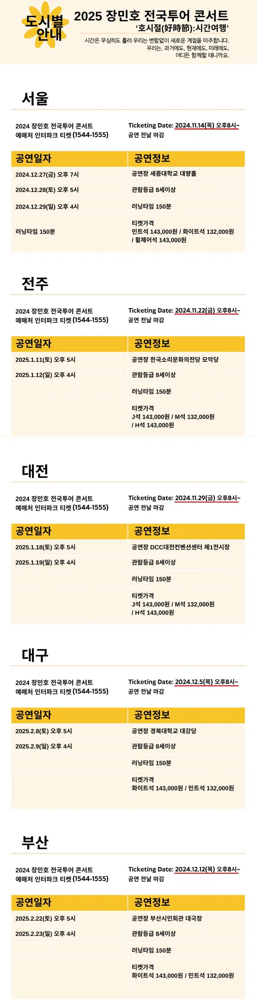 2025 장민호 전국투어 콘서트 ‘호시절(好時節):시간여행