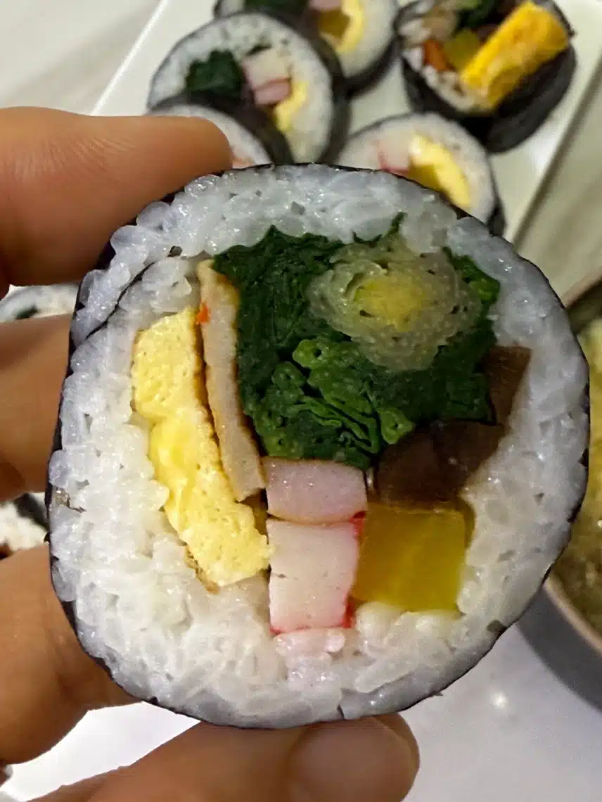 포항초가 들어간 김밥~ (지금 딱!!! 계절이네요 )