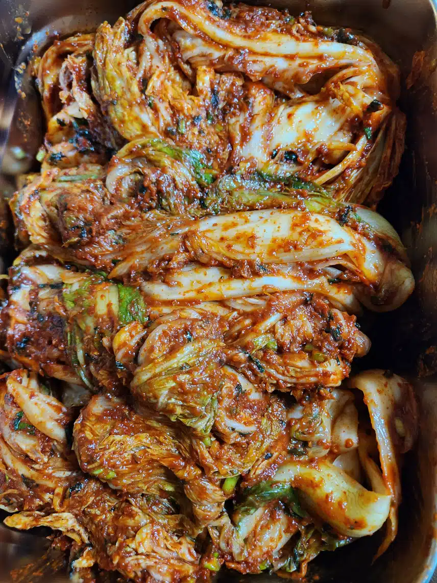 김장김치를 선물 받았어요 