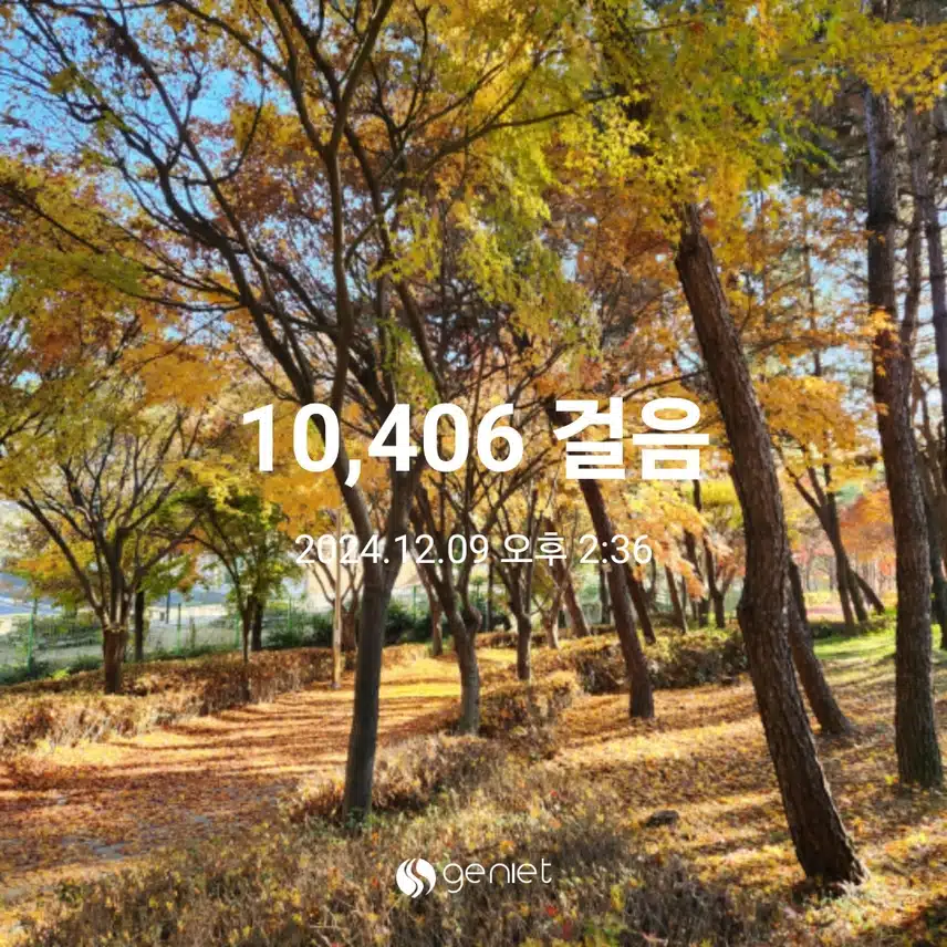 만보걷기운동 완료