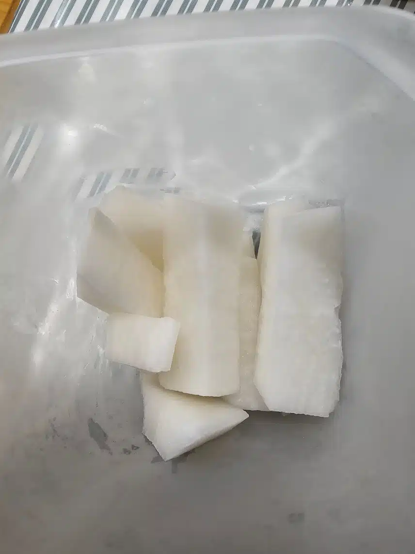 간식으로 무 먹어요