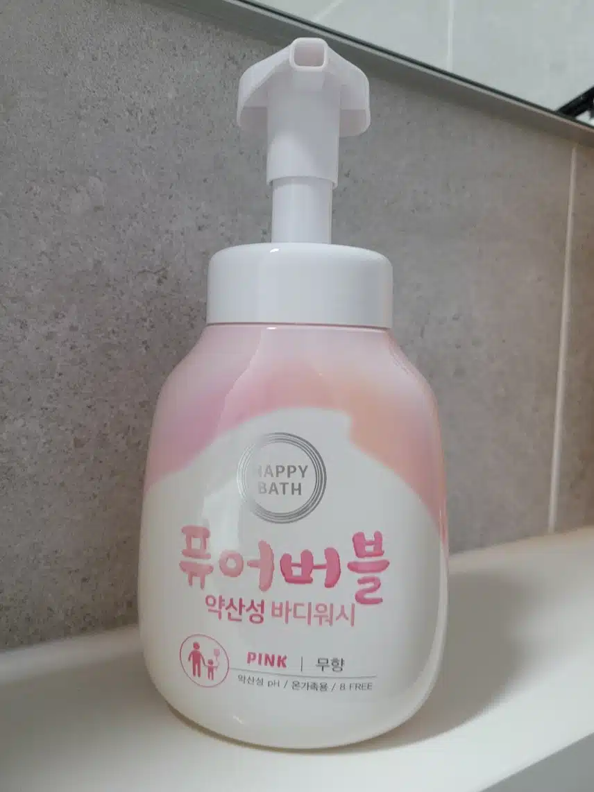 해피바스 퓨어버블 약산성 바디워시