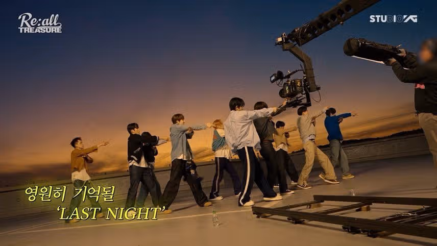 트레저, 신곡 ‘LAST NIGHT’ 뮤직비디오 비하인드 공개