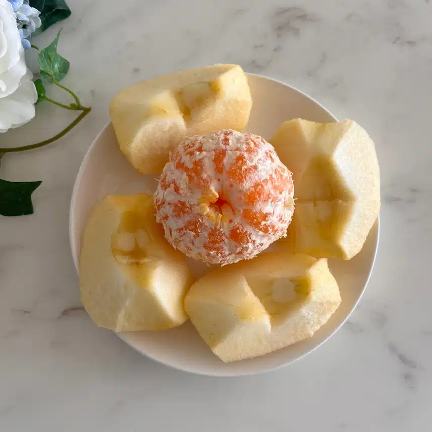 오늘 과일 🍊사과마지막 🍎