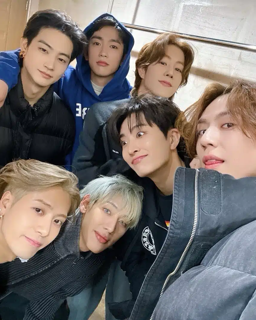 갓세븐 멤버들 인스타에 올라온 완전체