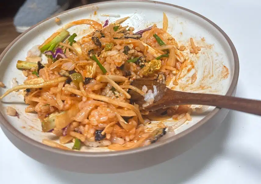 가자미회 비빔밥