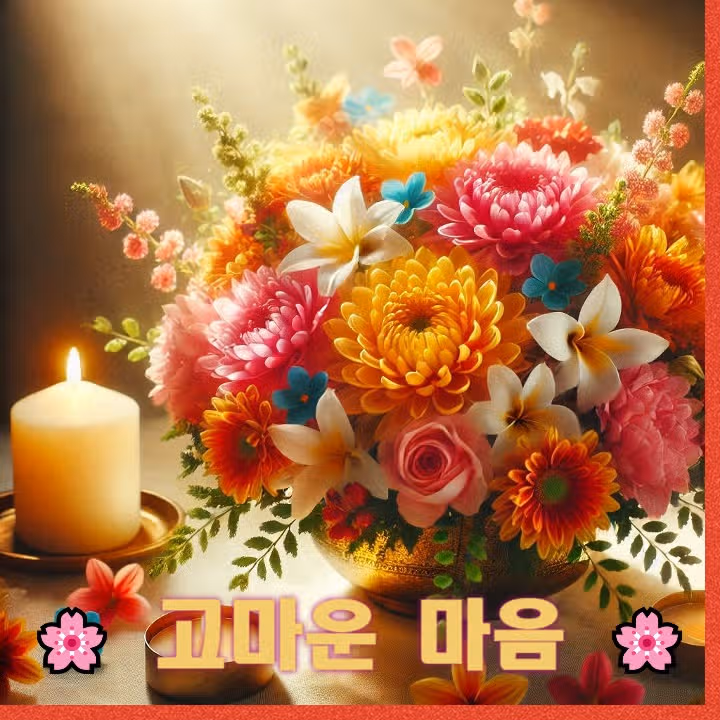 🌸 고마운 마음 🌸 | 감사와 사랑을 전하는 감성 노래