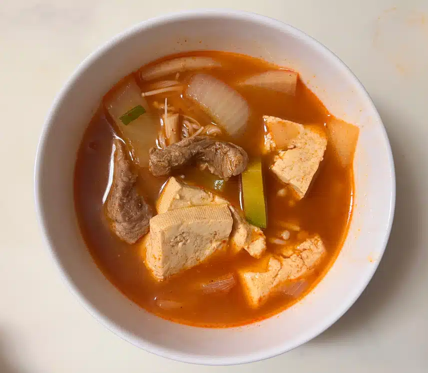 즉석요리 👩‍🍳 🌶️얼큰한 돼지고기 애호박 고추장찌개