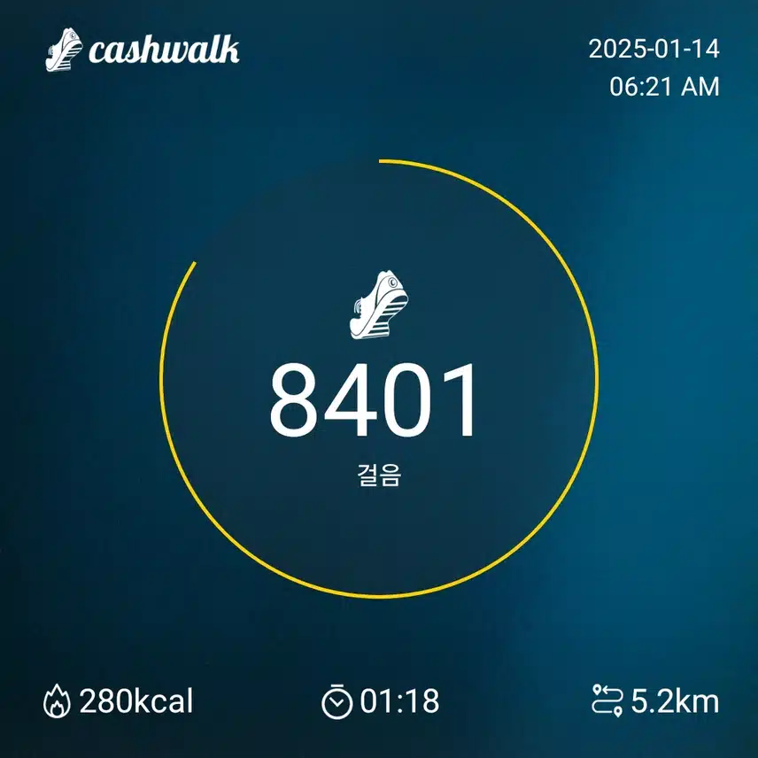 7천보 걷기 인증 