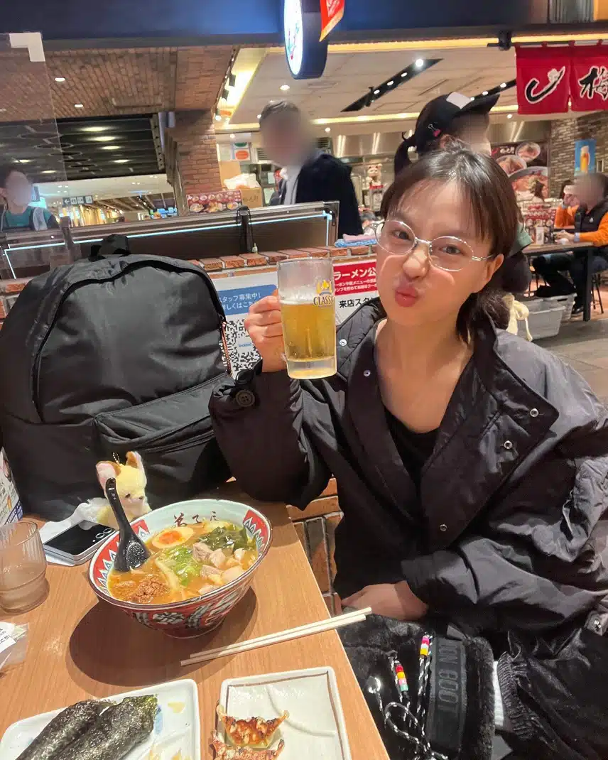 삿포로에 찍은 사진 올려준 고민시 