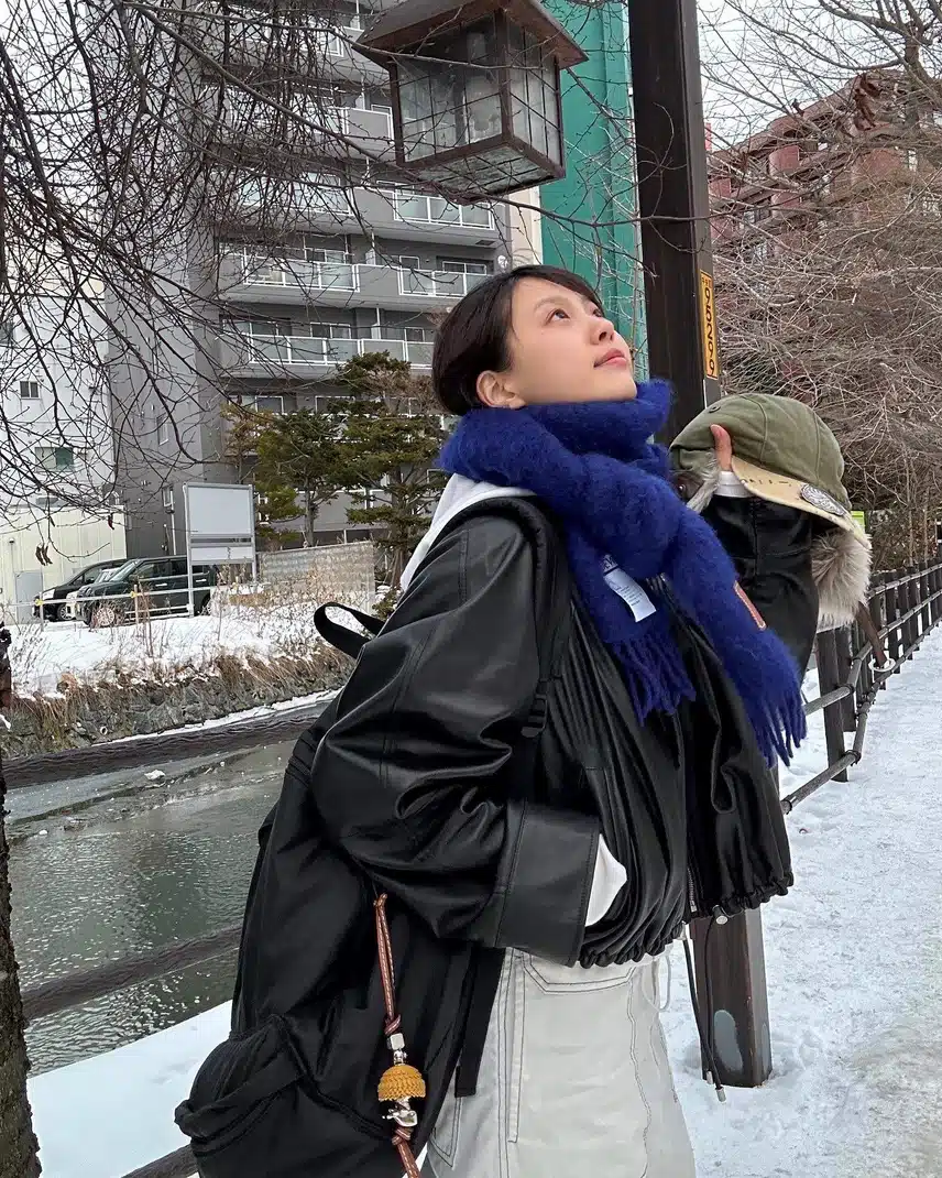 삿포로에 찍은 사진 올려준 고민시 