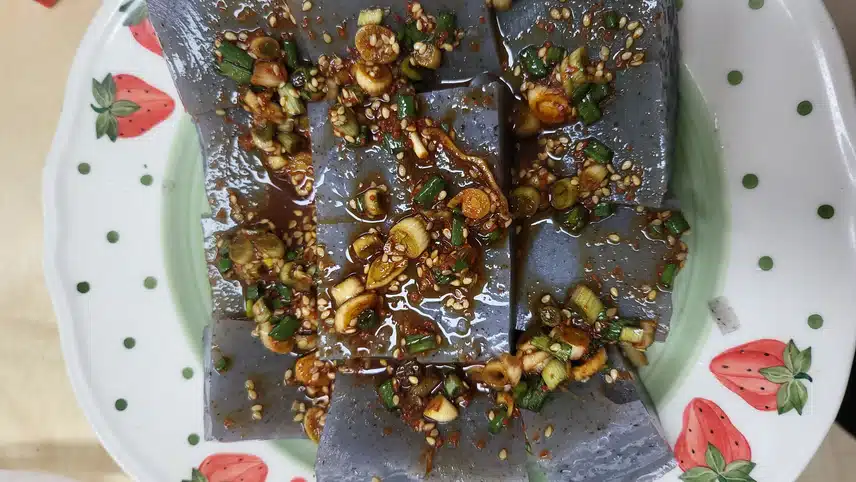 흑임자묵 맛있어요.