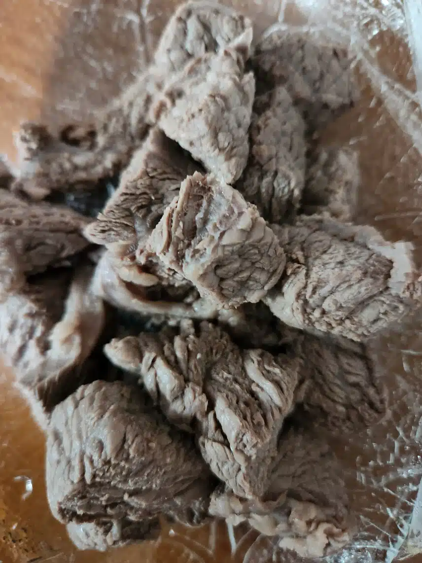 삶은 소고기