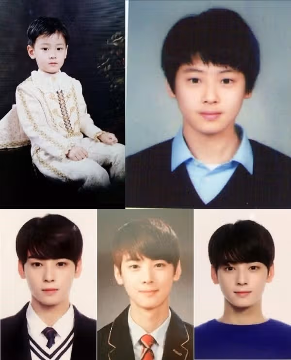차은우 어릴 때 부터 얼굴천재였어요