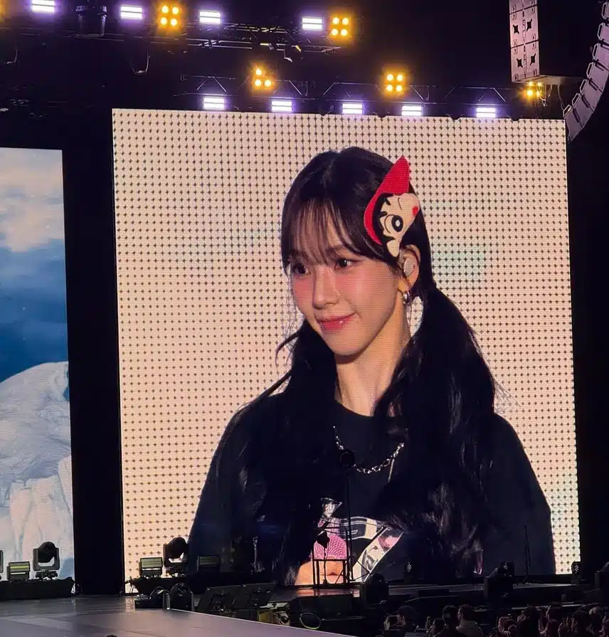 어제 에스파 시애틀로 콘서트 전광판jpg