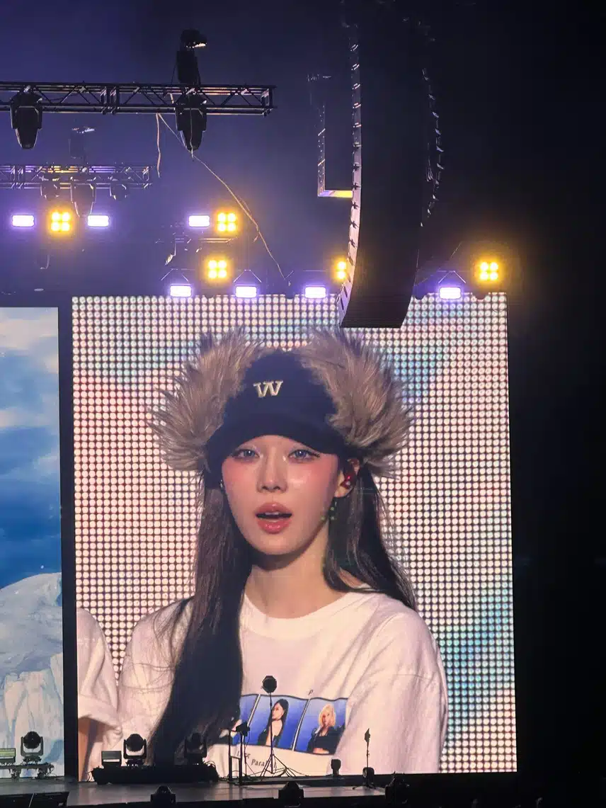 오늘 에스파 오클랜드 콘서트 전광판jpg