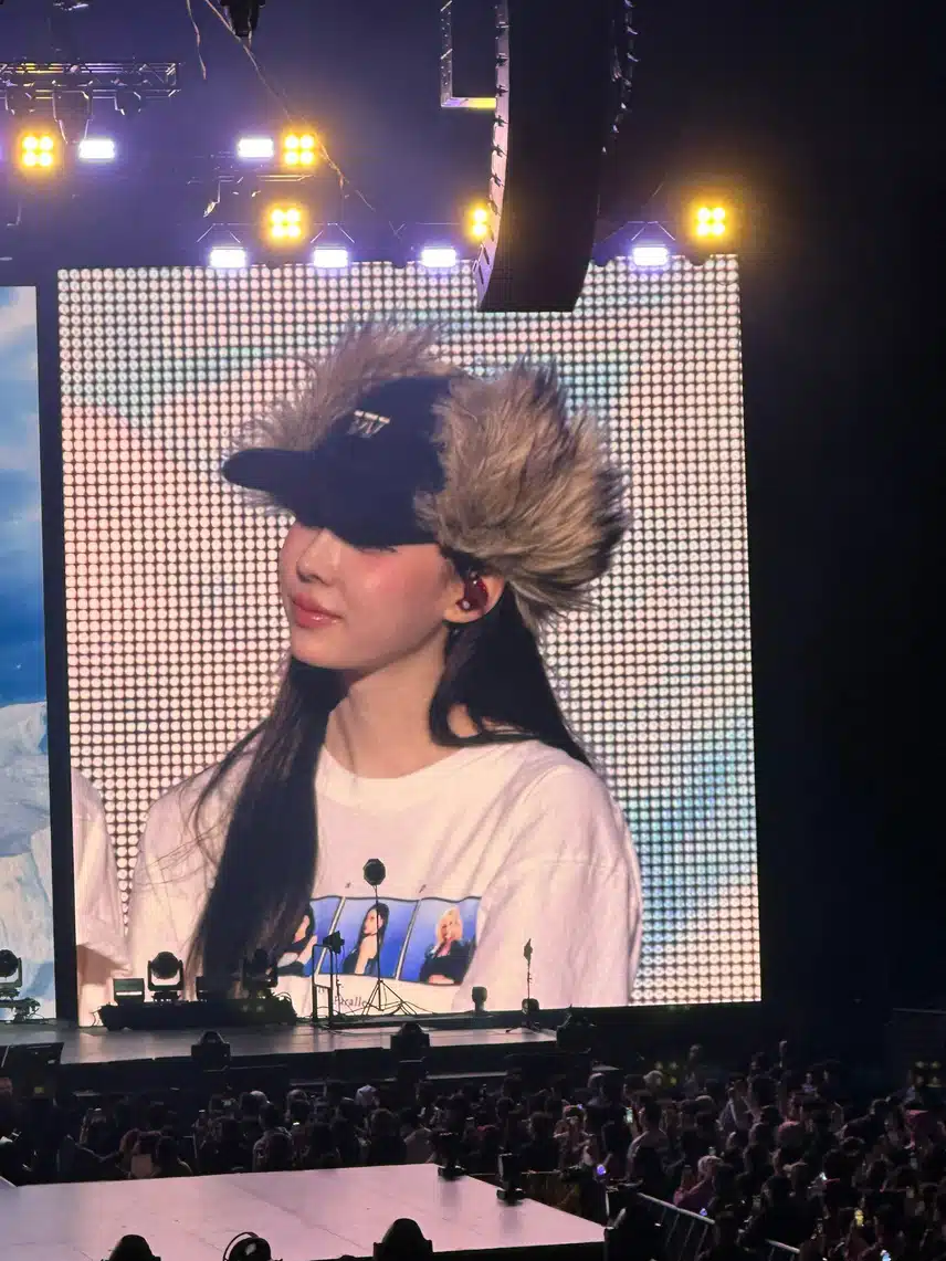 오늘 에스파 오클랜드 콘서트 전광판jpg