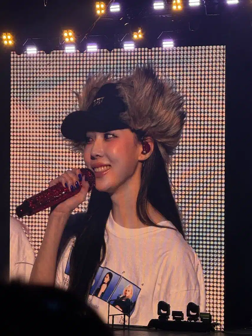 오늘 에스파 오클랜드 콘서트 전광판jpg