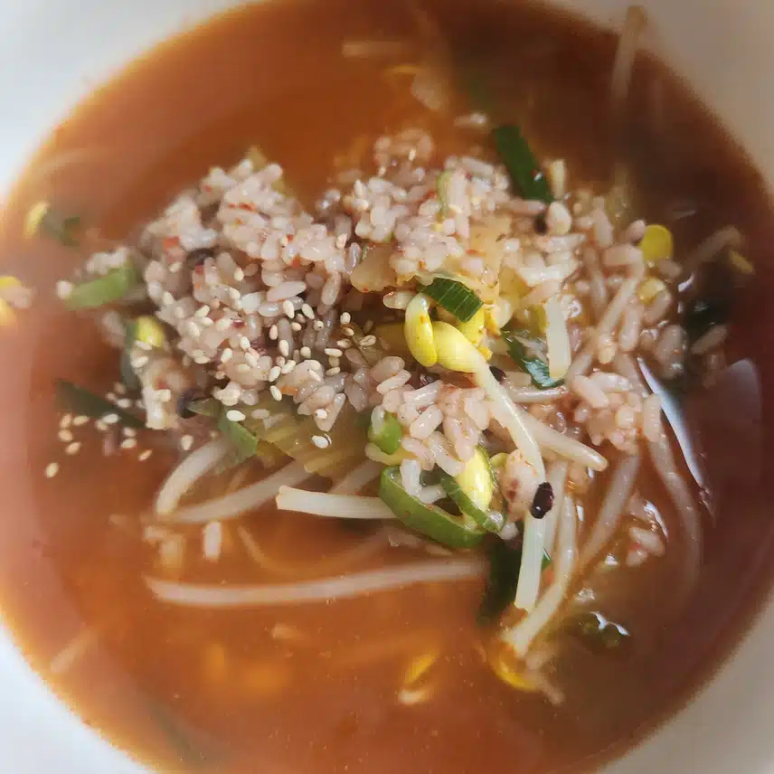 주말 아침은 갱시기로 ^^