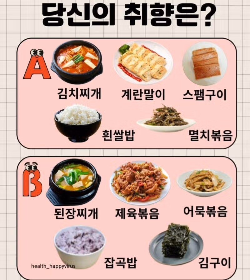 정확히 50대 50으로 나뉜 음식 취향