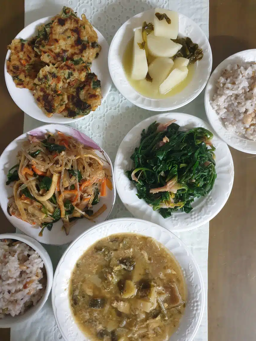 저녁 먹어요