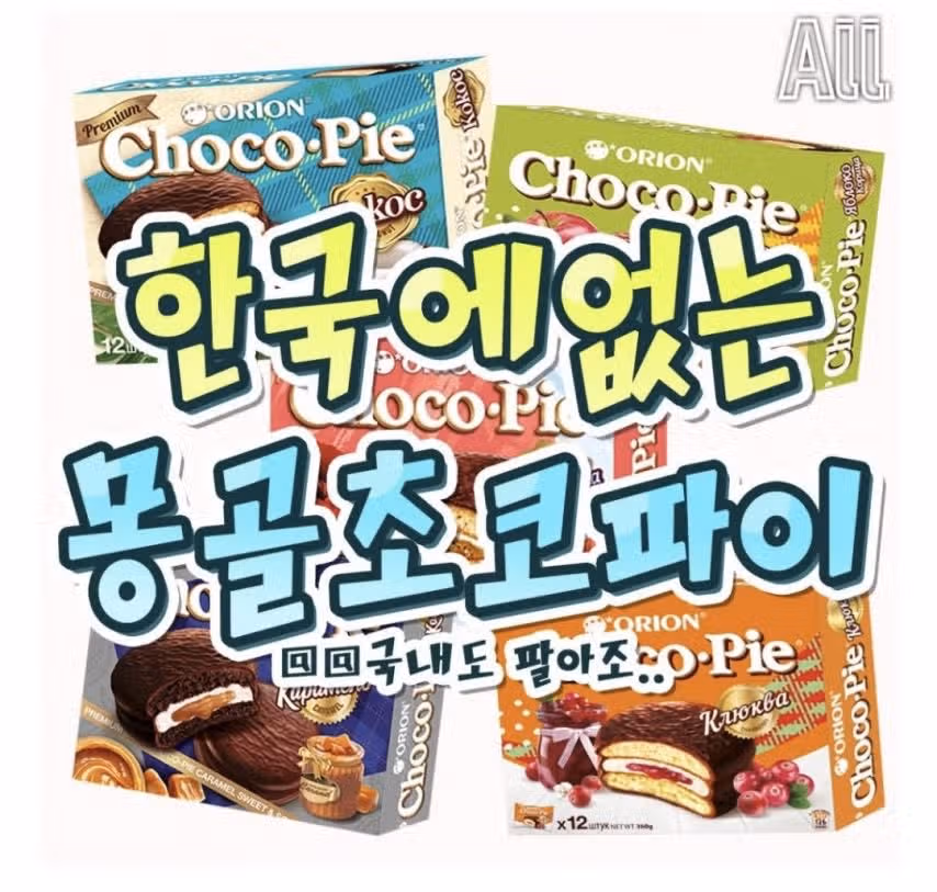 한국에는 없는 몽골에서 파는 초코파이