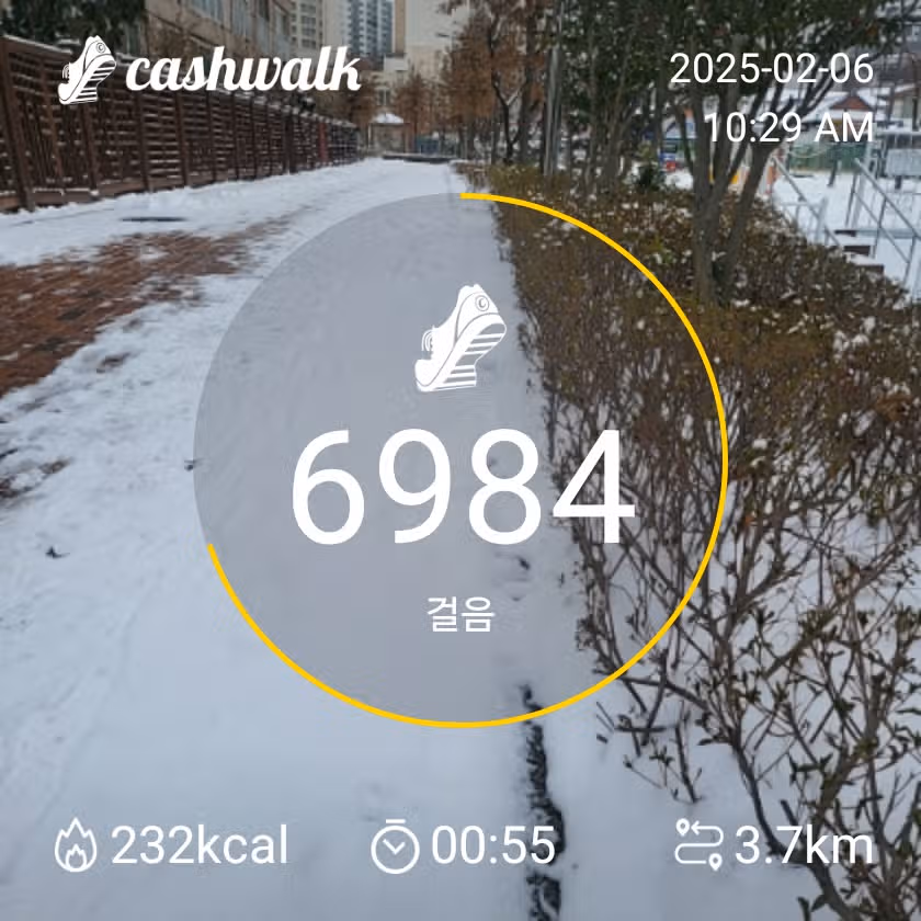 아침식사 후 산책하기 