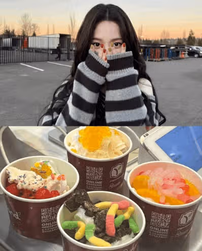 카리나 너무 이쁘네요 디저트도 굿 !